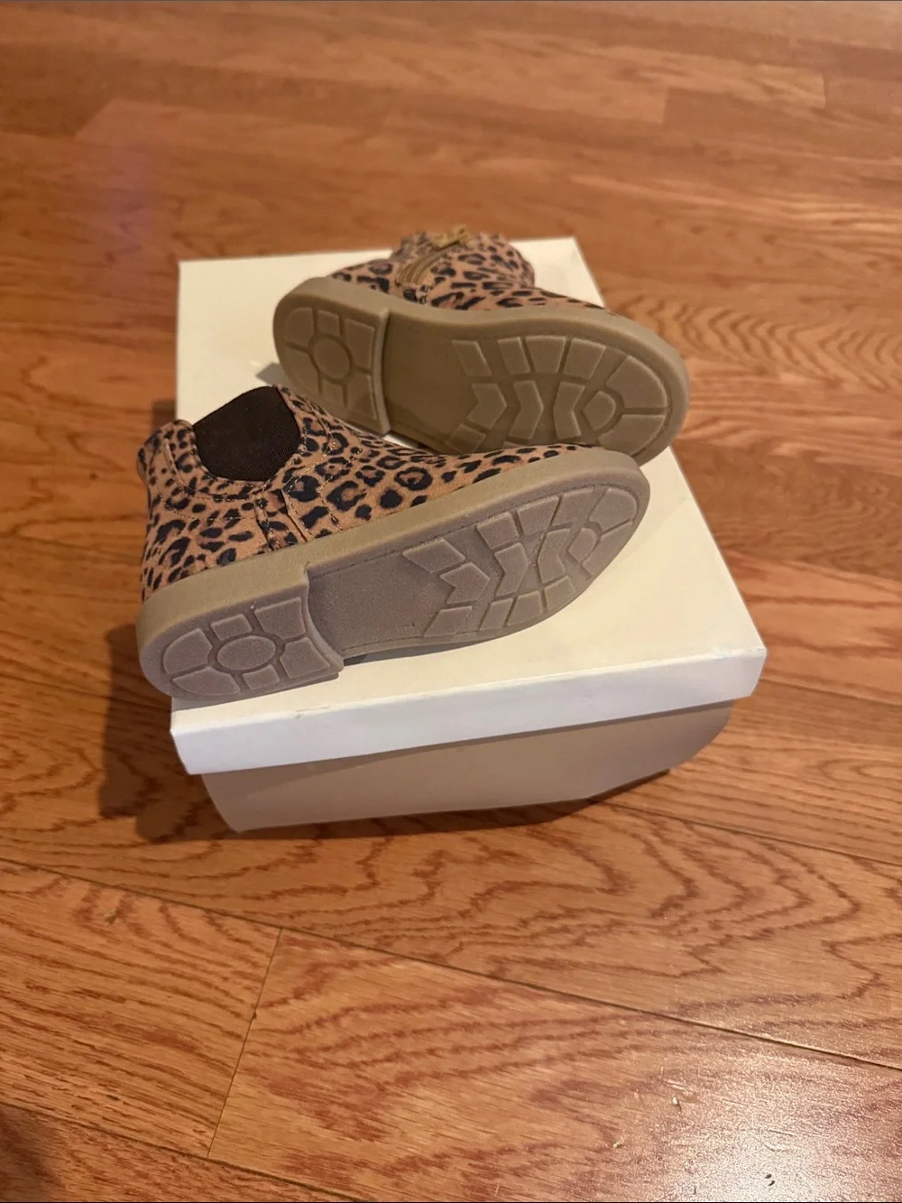 Tucker + Tate Tan Leopard Print Chelsea Boots for Kids